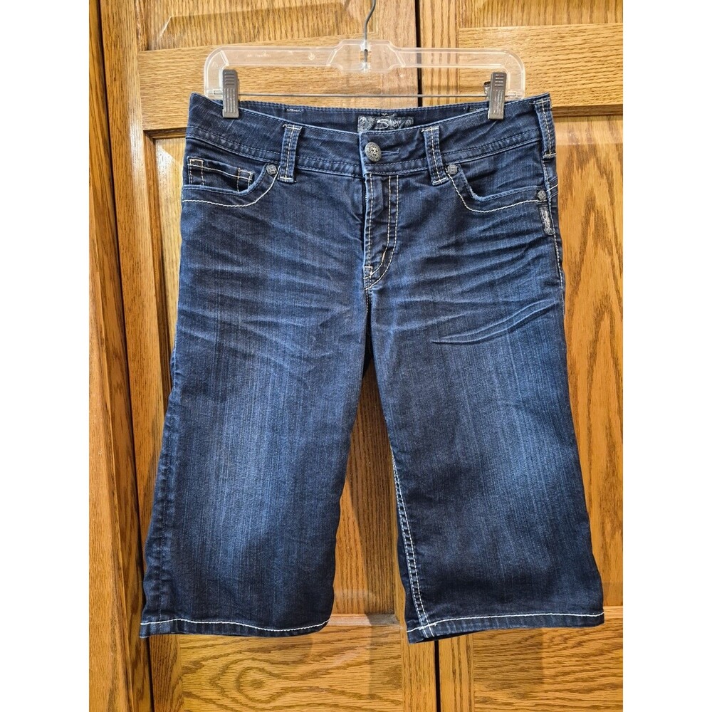 Silver Jeans Dark Blue Jean Shorts